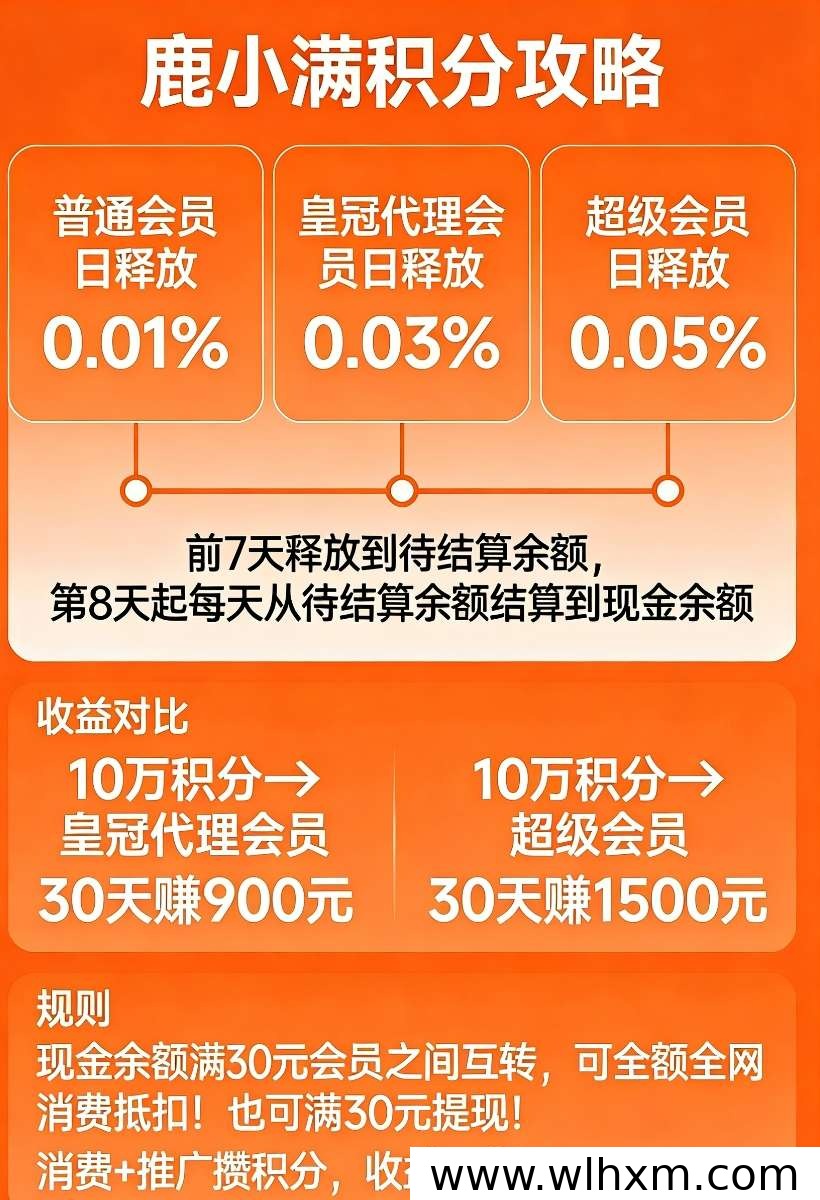 鹿小满:消费即积分,轻松享优惠