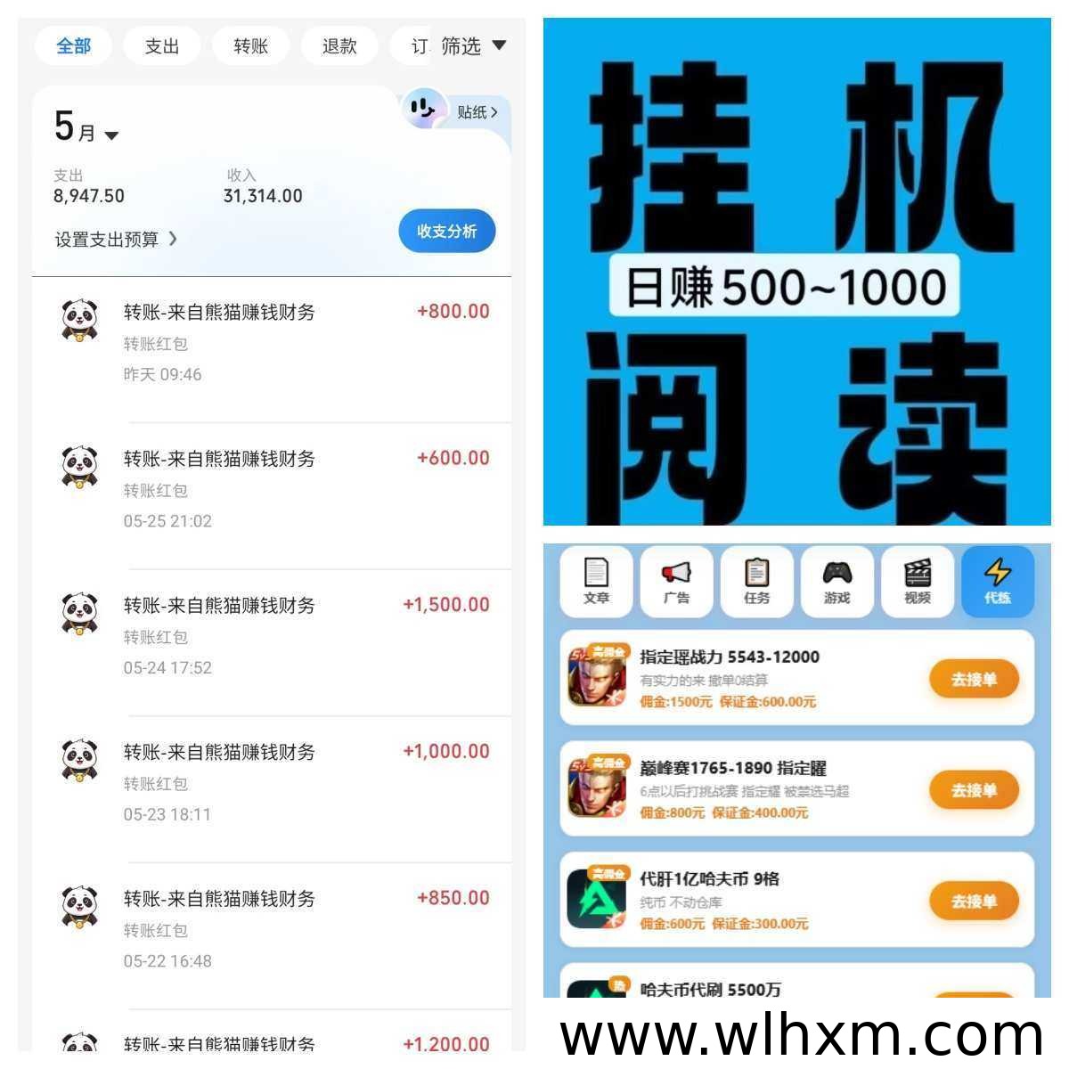 熊猫阅读零成本挂机项目 日收入可达千元
