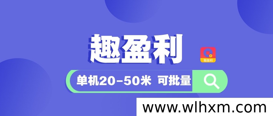 趣盈利全新玩法上线 每日保底收益长期可做