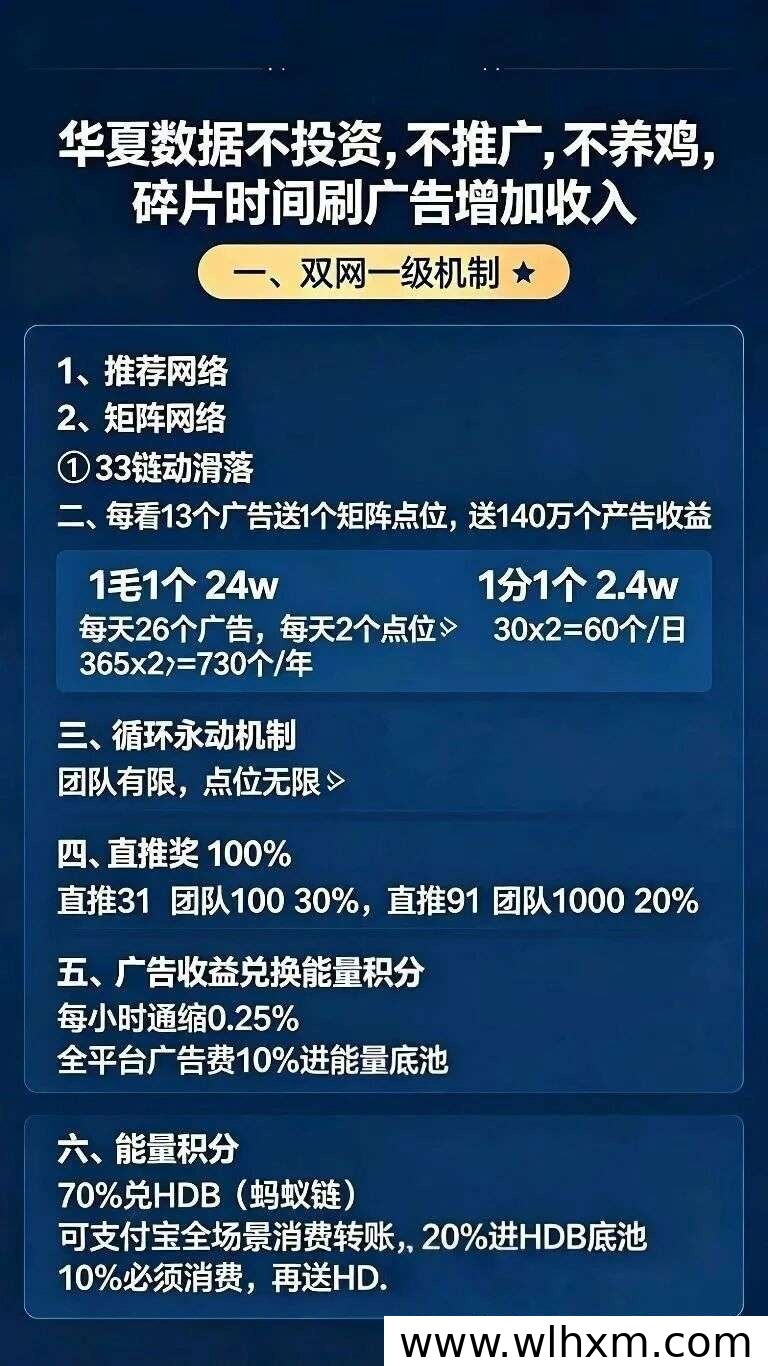 华夏数据零成本项目解析:2026年值得关注的创新风口