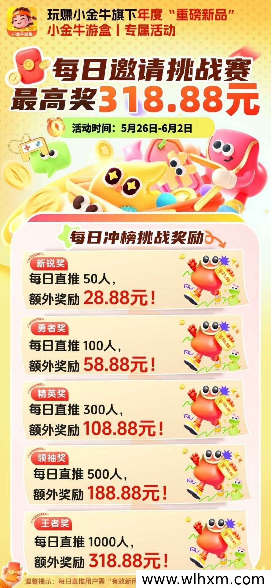 小金牛游盒全新上线 零撸游戏赚收益不养机