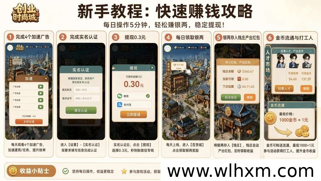 时尚创业街:经营类游戏新体验,零成本开启小吃街养成之旅