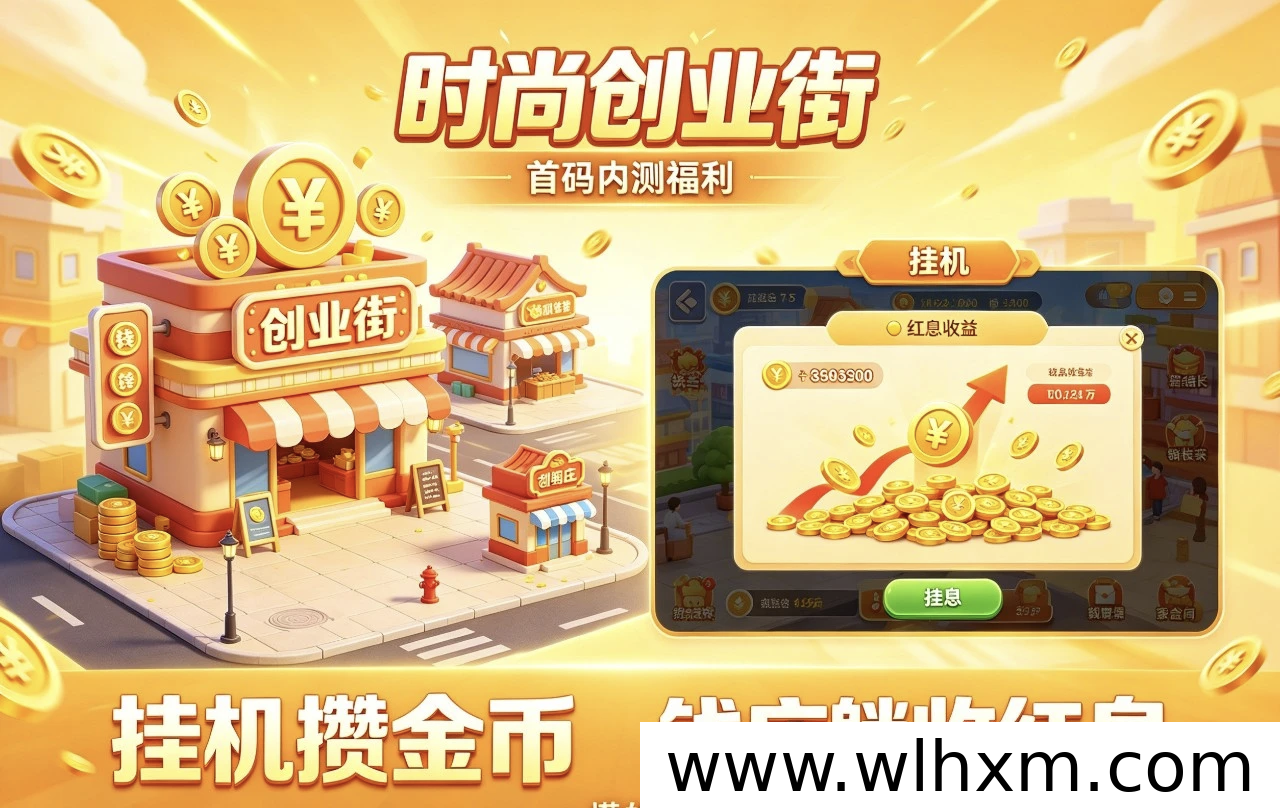 古风经营新游《时尚创业街》上线,挂机攒金币钱庄生息轻松玩