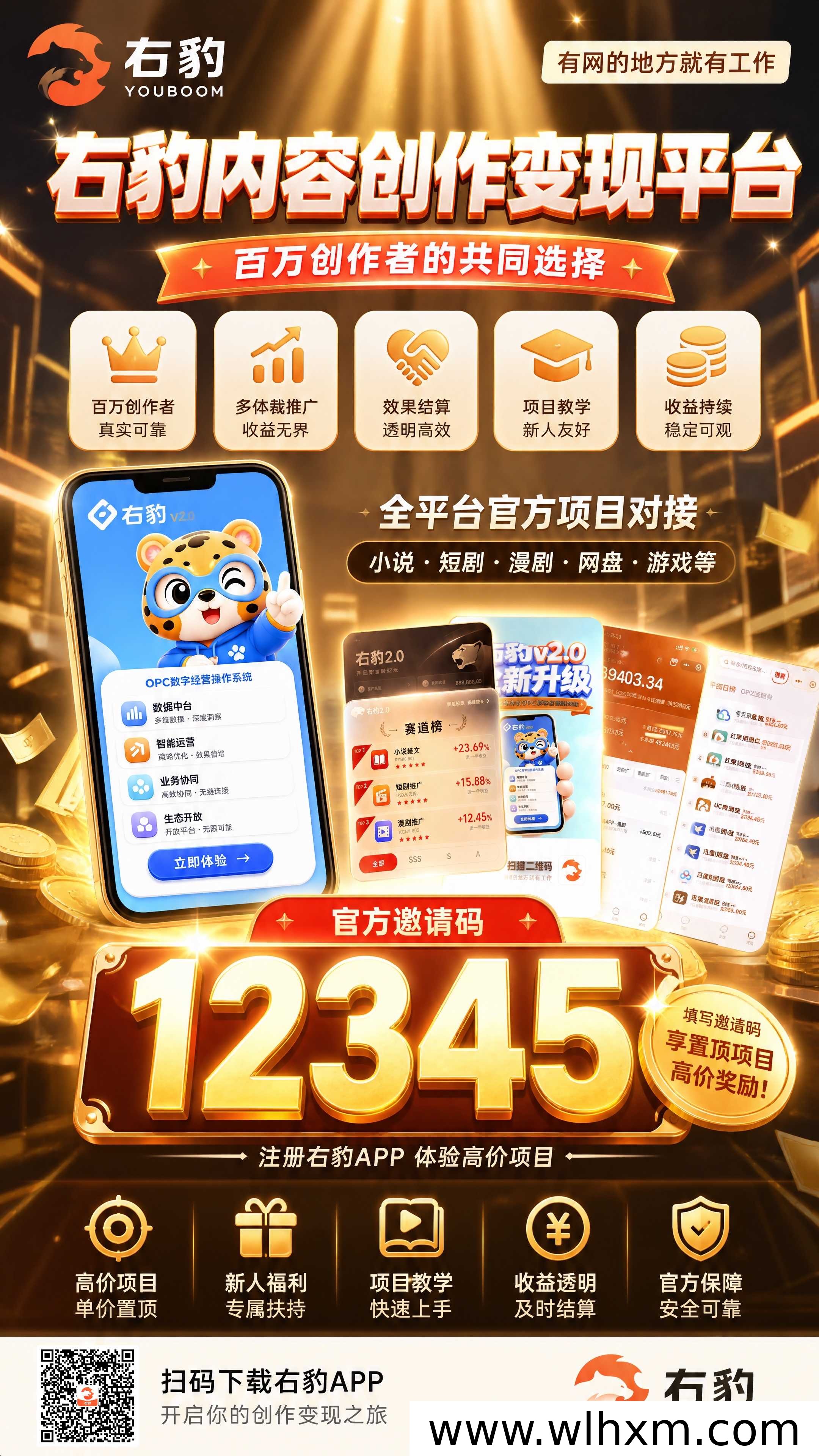 右豹APP正规性解析与官方邀请码使用指南:短剧小说推广副业全攻略