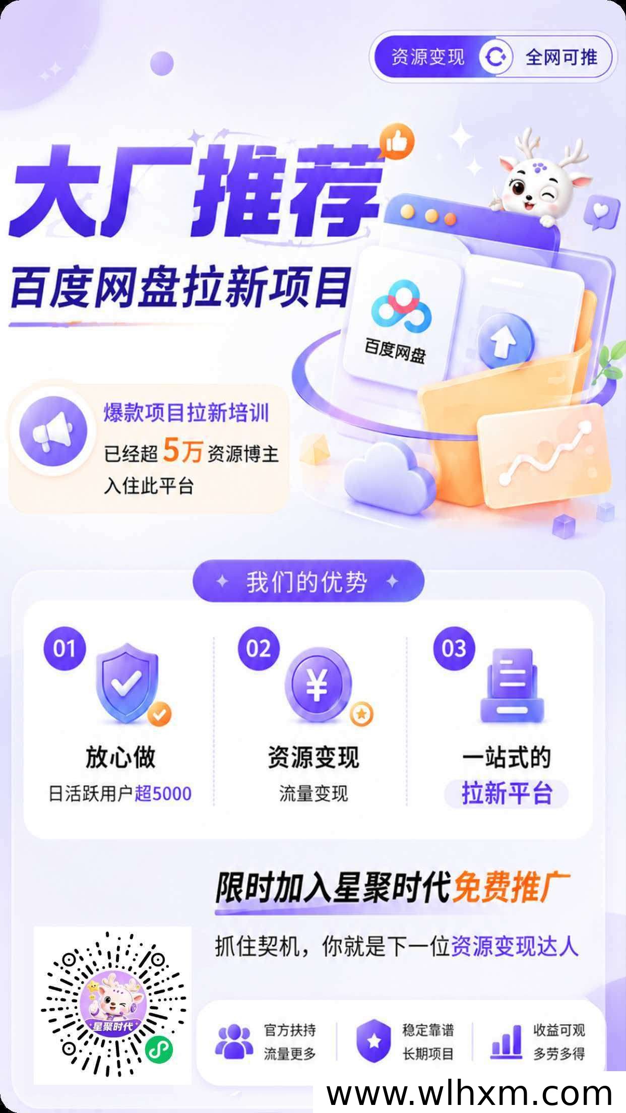 网盘拉新项目深度解析:星聚时代带来的长期稳定收益