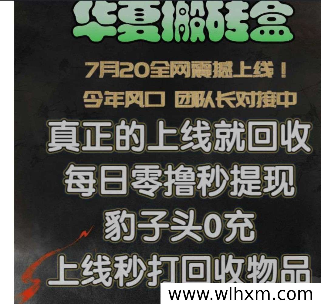 华夏搬砖盒新品上线 打金赚钱轻松开启