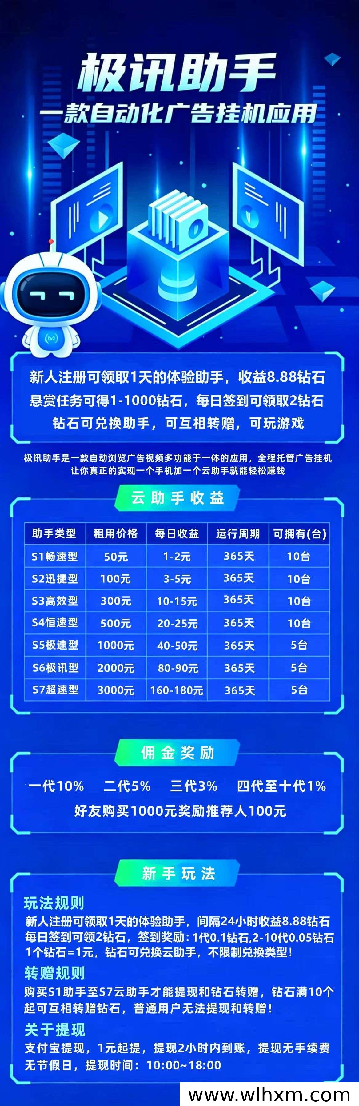 极迅助手:每日签到轻松赚钻石,新用户专享体验福利
