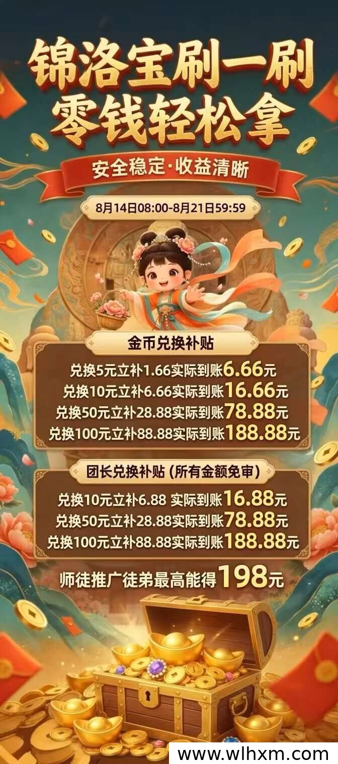 锦洛宝上线首日 零门槛体验与团队扶持福利解析