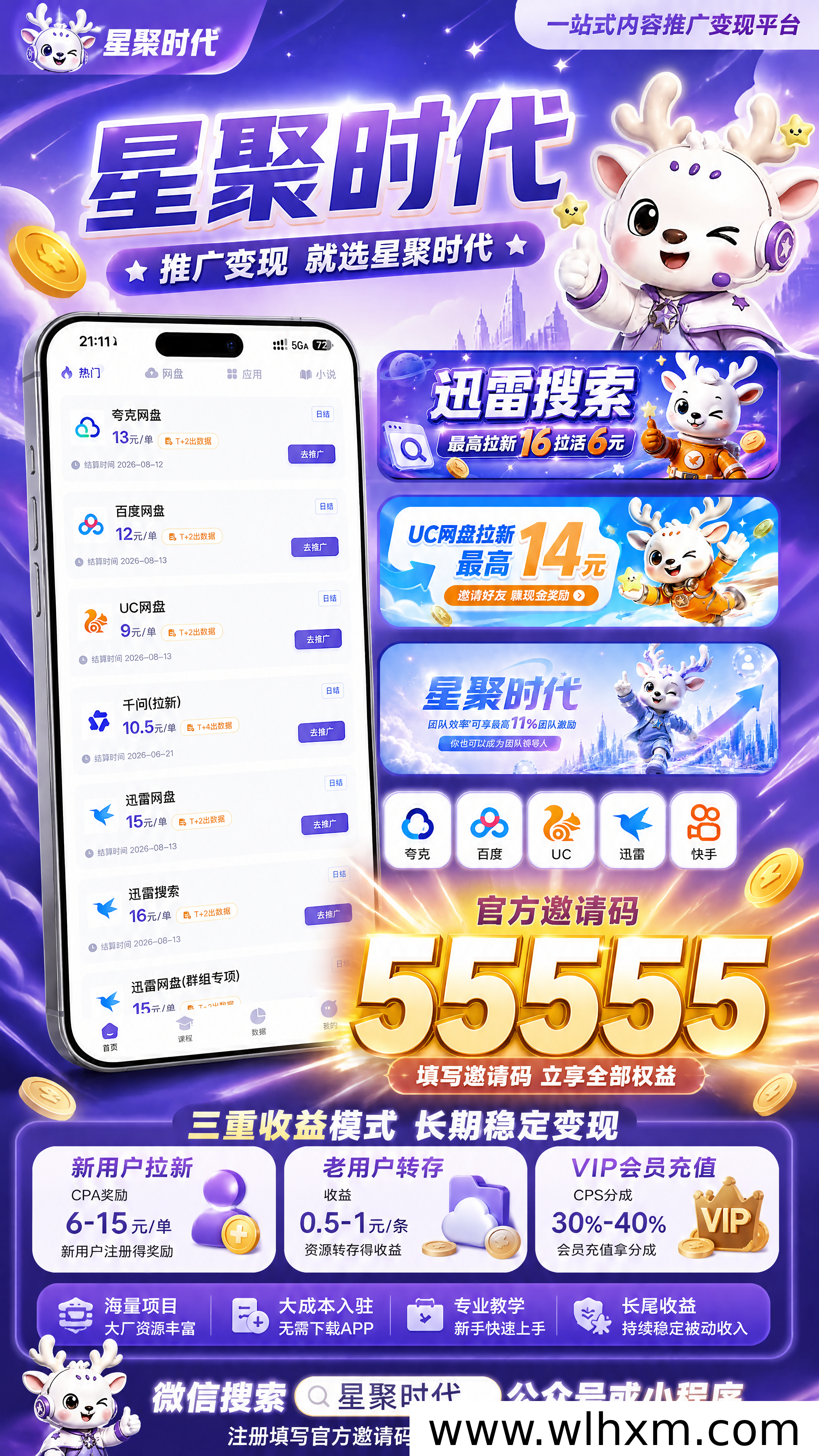 夸克网盘暑期拉新收益大涨,星聚时代邀请码分享与实战指南