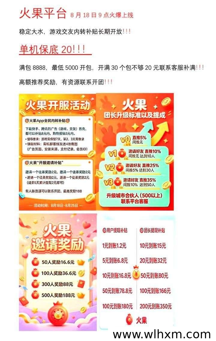 火果新平台上线,零撸看广告赚收益,保底奖励稳定可提