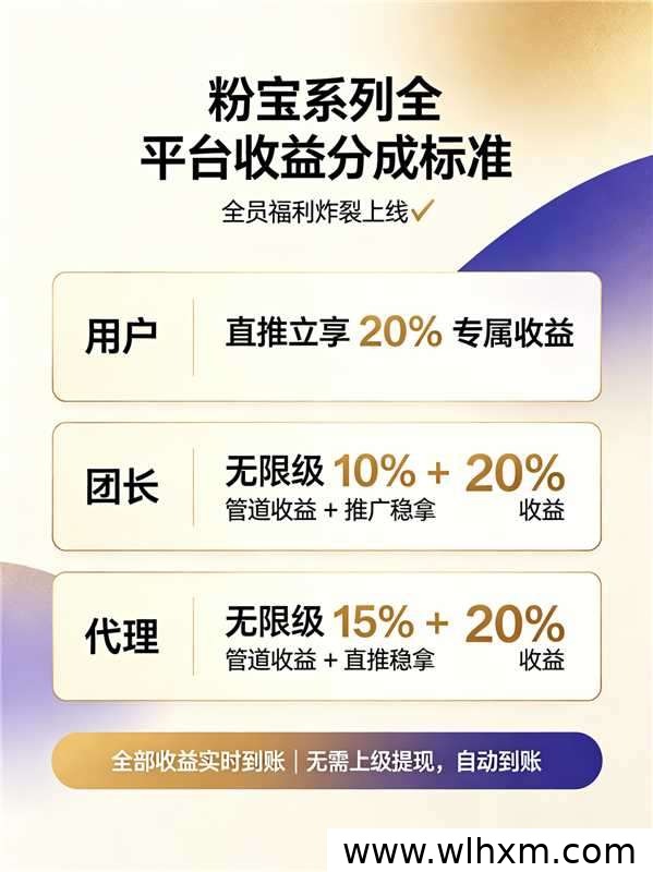 粉宝乐园挂机看广告赚收益,团队扶持政策全面解读
