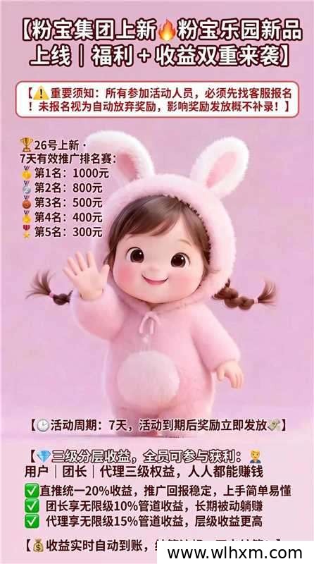 粉宝乐园挂机看广告赚收益,团队扶持政策全面解读