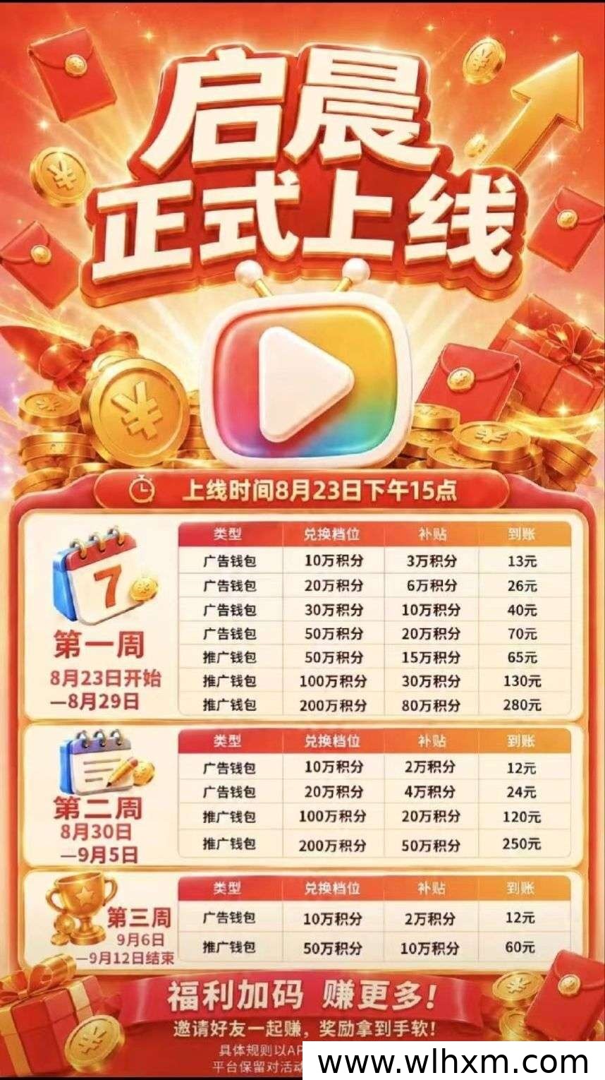 启晨首码新玩法:看广告赚收益,提现秒到账