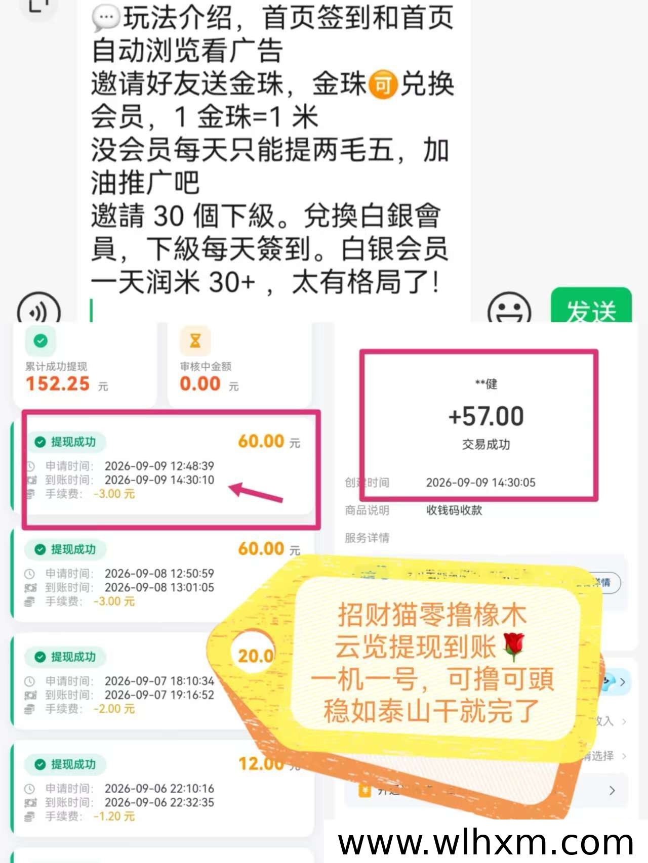 云览平台签到赚金珠玩法与会员升级说明