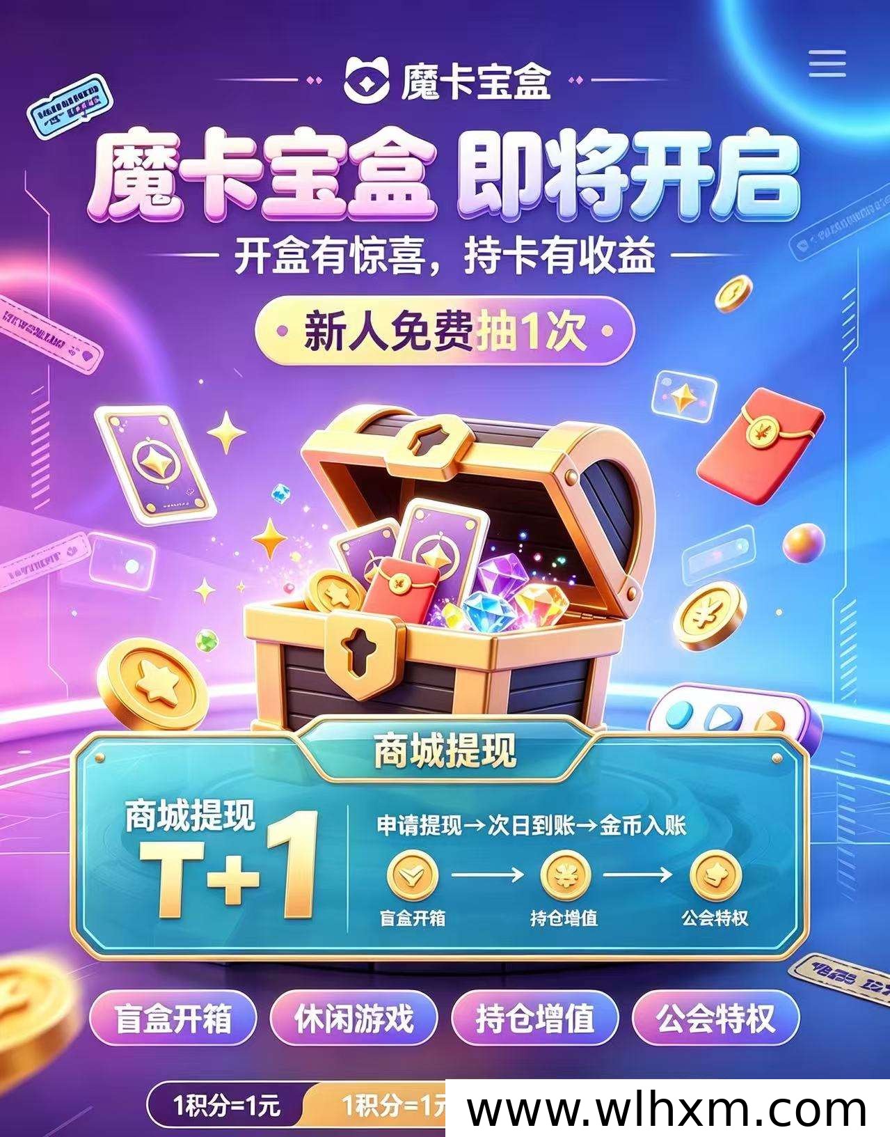 魔卡宝盒潮盒纪元全新玩法上线:盲盒收益与持仓增值模式解析