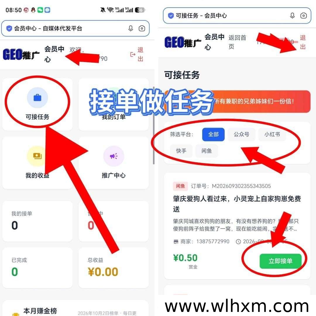 GEO新品种草任务上线:多平台代发视频接单指南