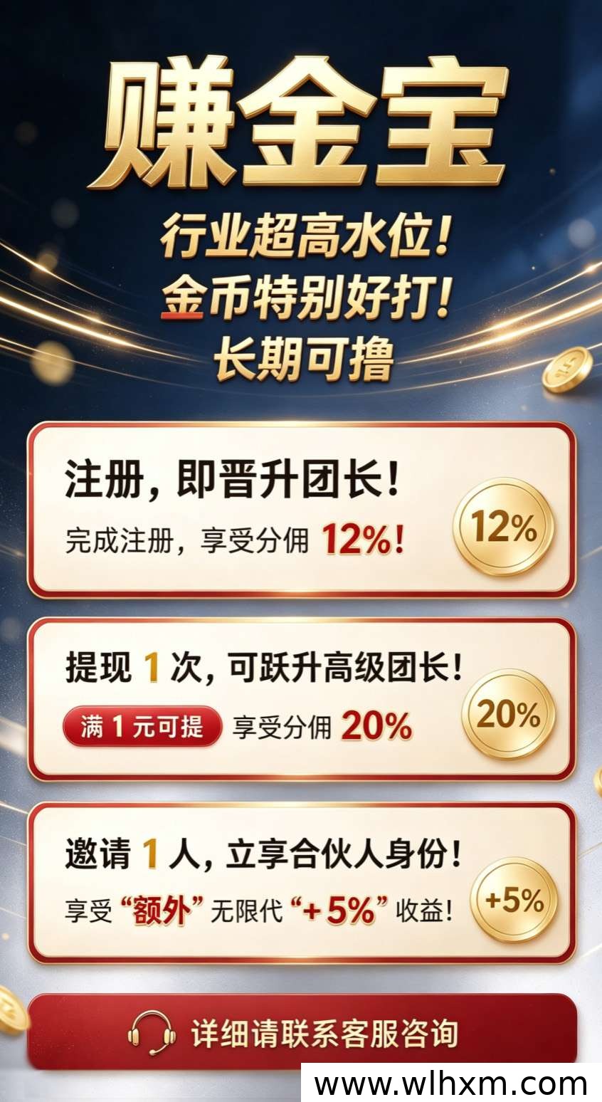 赚金宝新平台上线：高水位玩法与邀请奖励解析