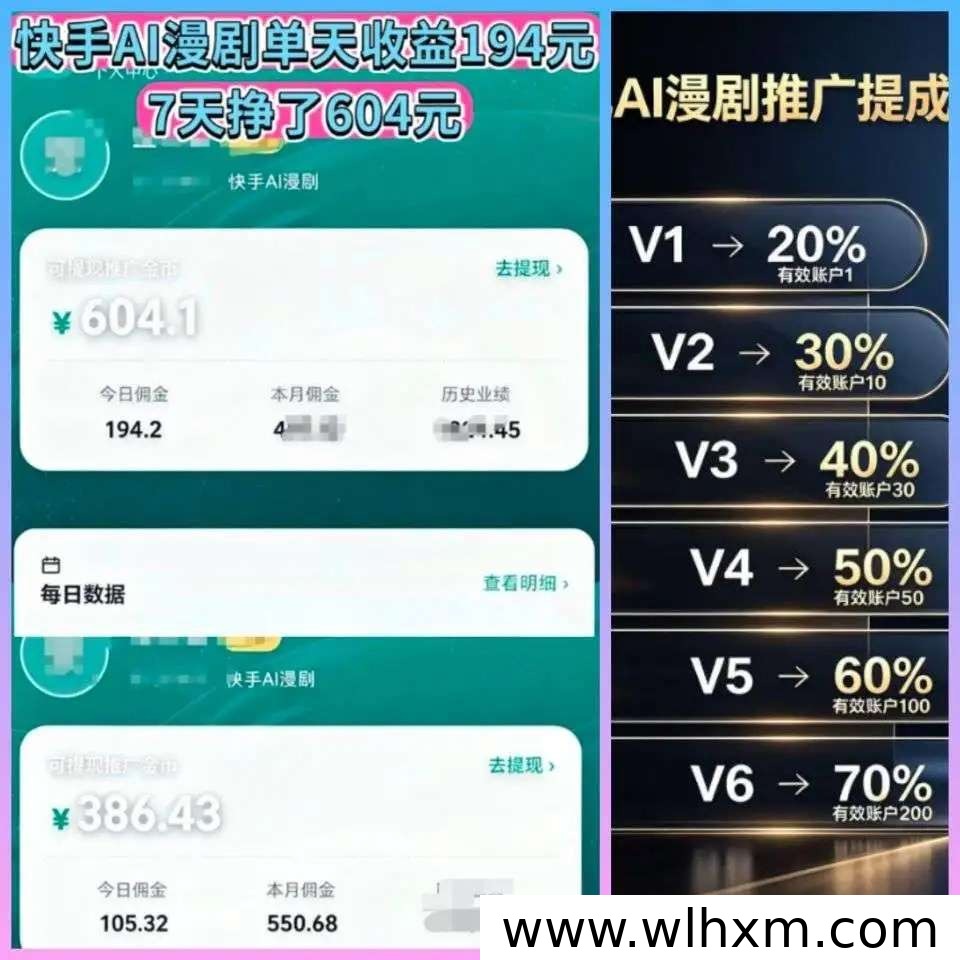 快手AI漫剧广告分成项目解析:零成本参与短剧推广新玩法