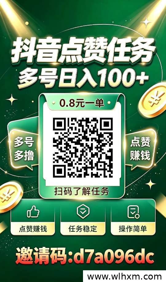 抖音点赞关注任务平台持续更新,多账号操作收益更稳定