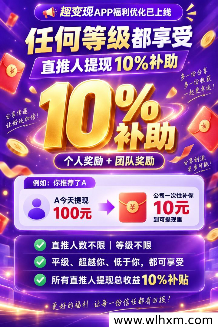 趣变现新项目上线:叠包看广告模式与团队收益玩法解析