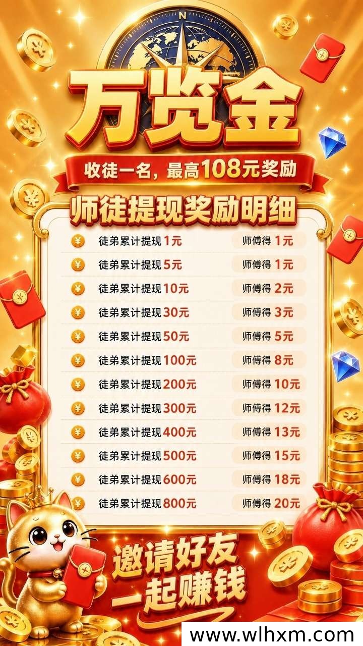 万览金看广告赚钱项目上线预告:提现补贴与团队扶持政策解析